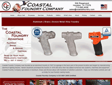 Tablet Screenshot of coastalfoundry.com